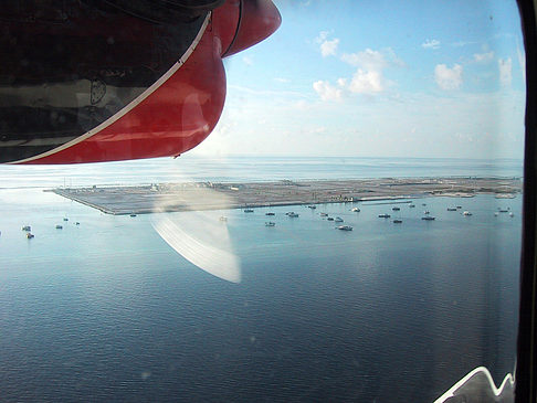 Fotos vom Rückflug - Malediven