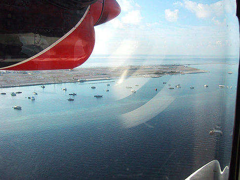 Fotos vom Rückflug - Malediven