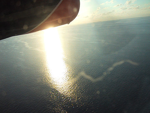 Fotos vom Rückflug - Malediven