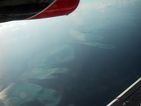 Fotos vom Rückflug - Malediven